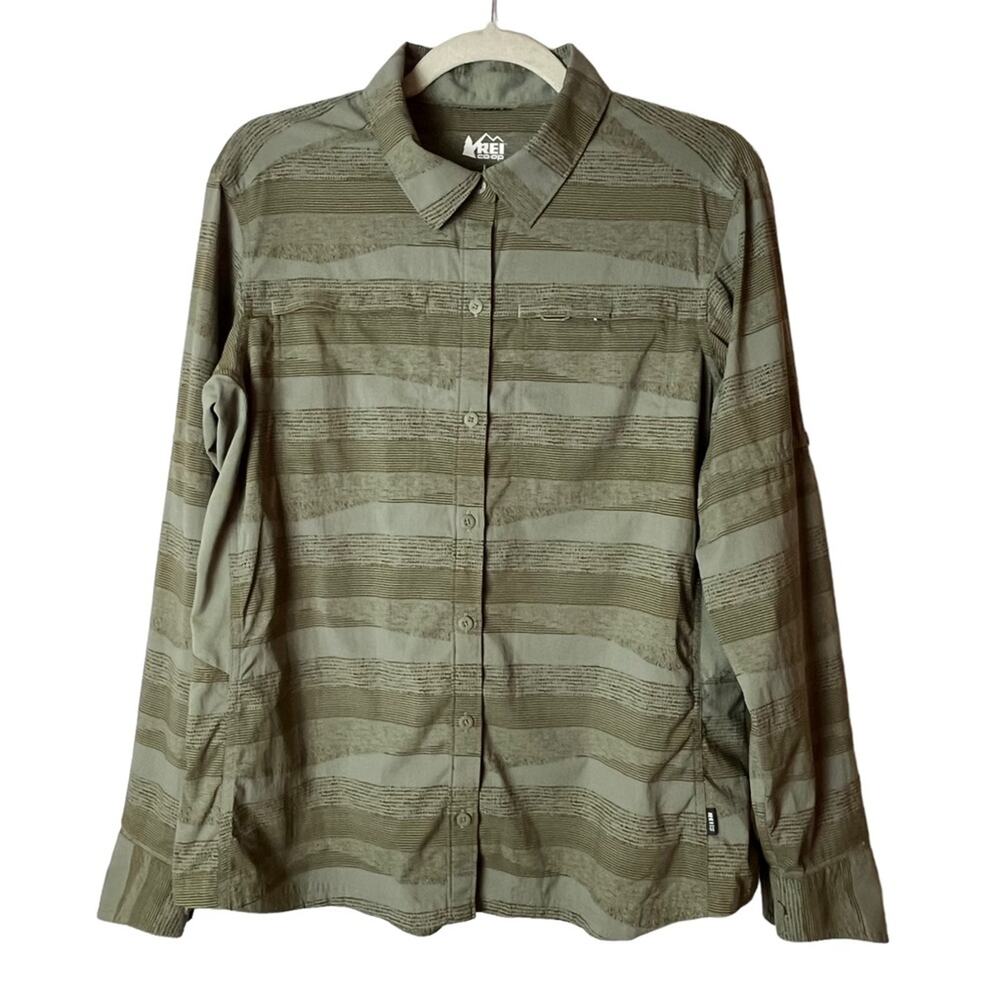 REI Co-op Women’s Sahara Hiking Shirt Green Large